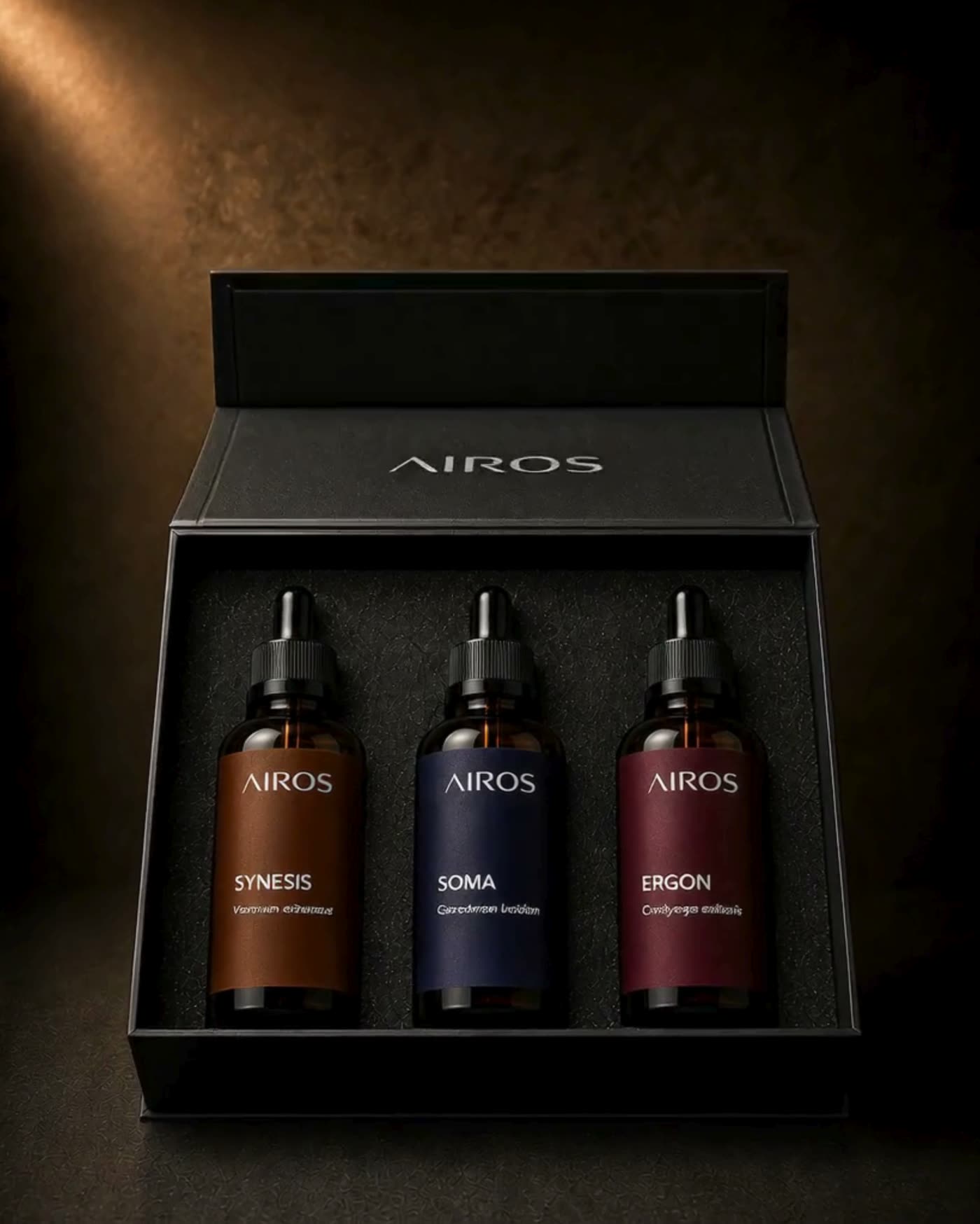 Kit Sistema Essencial · SYNESIS + SOMA + ERGON na mão
