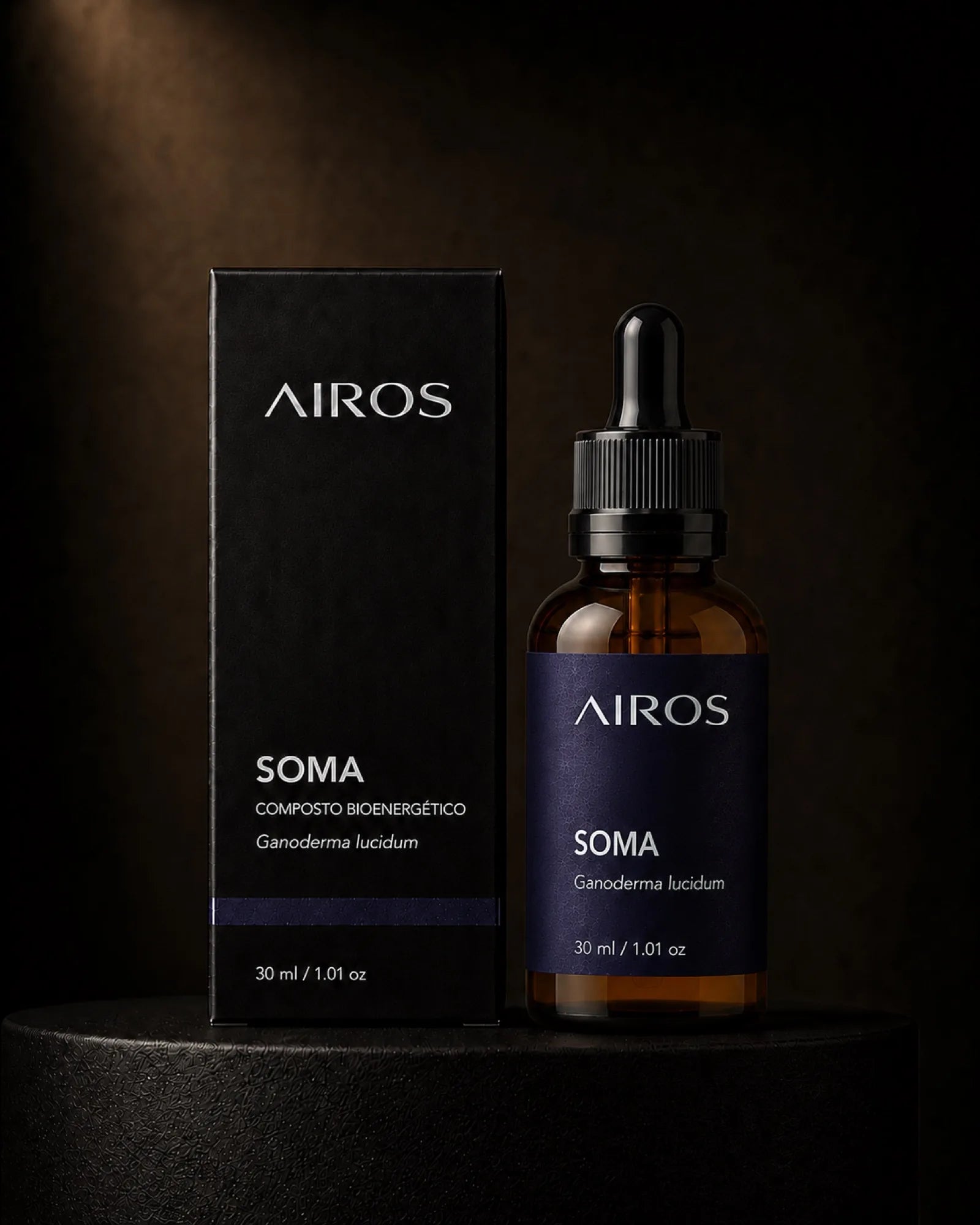 SOMA™ S–02 — frasco e embalagem
