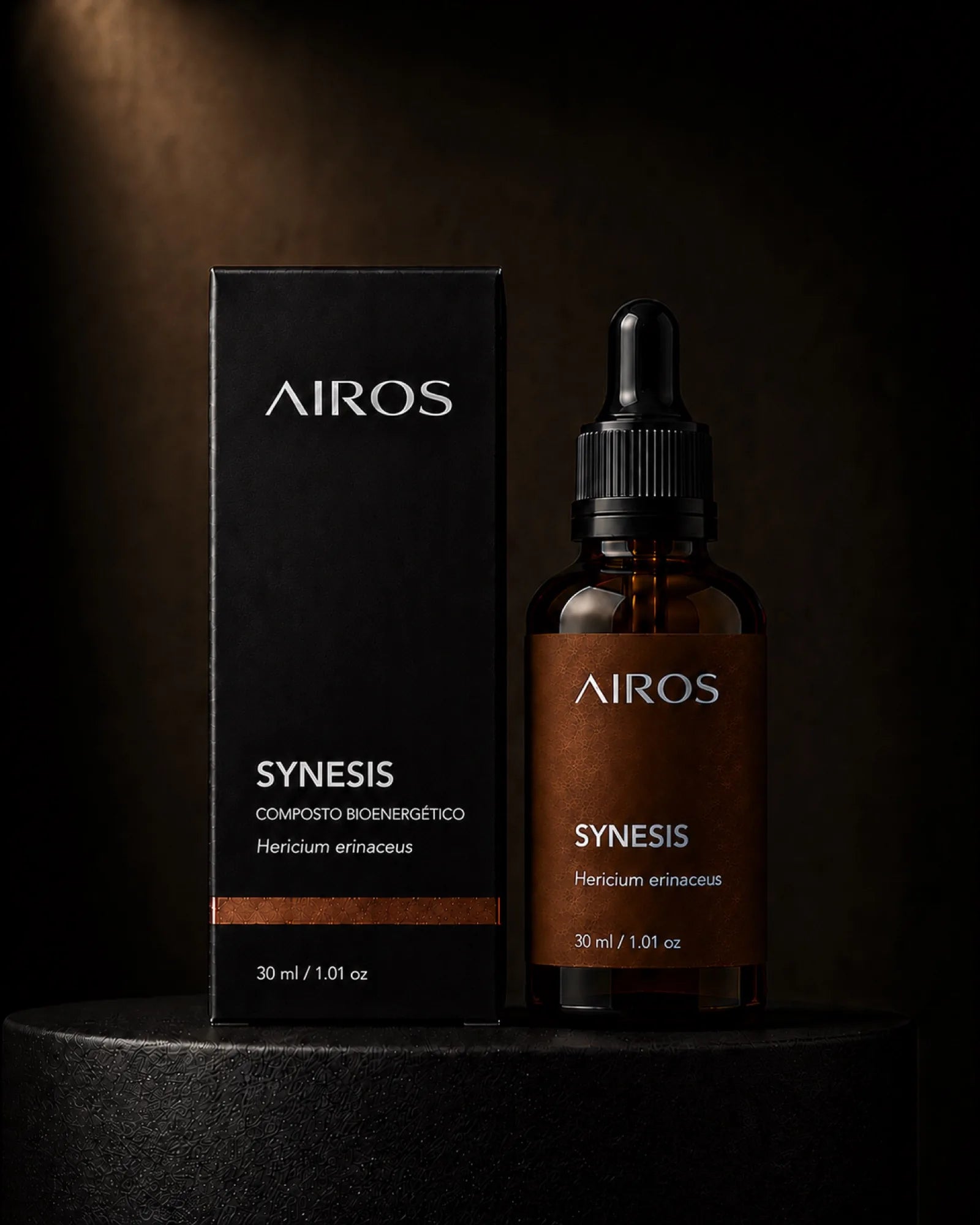 SYNESIS™ S–01 — frasco e embalagem